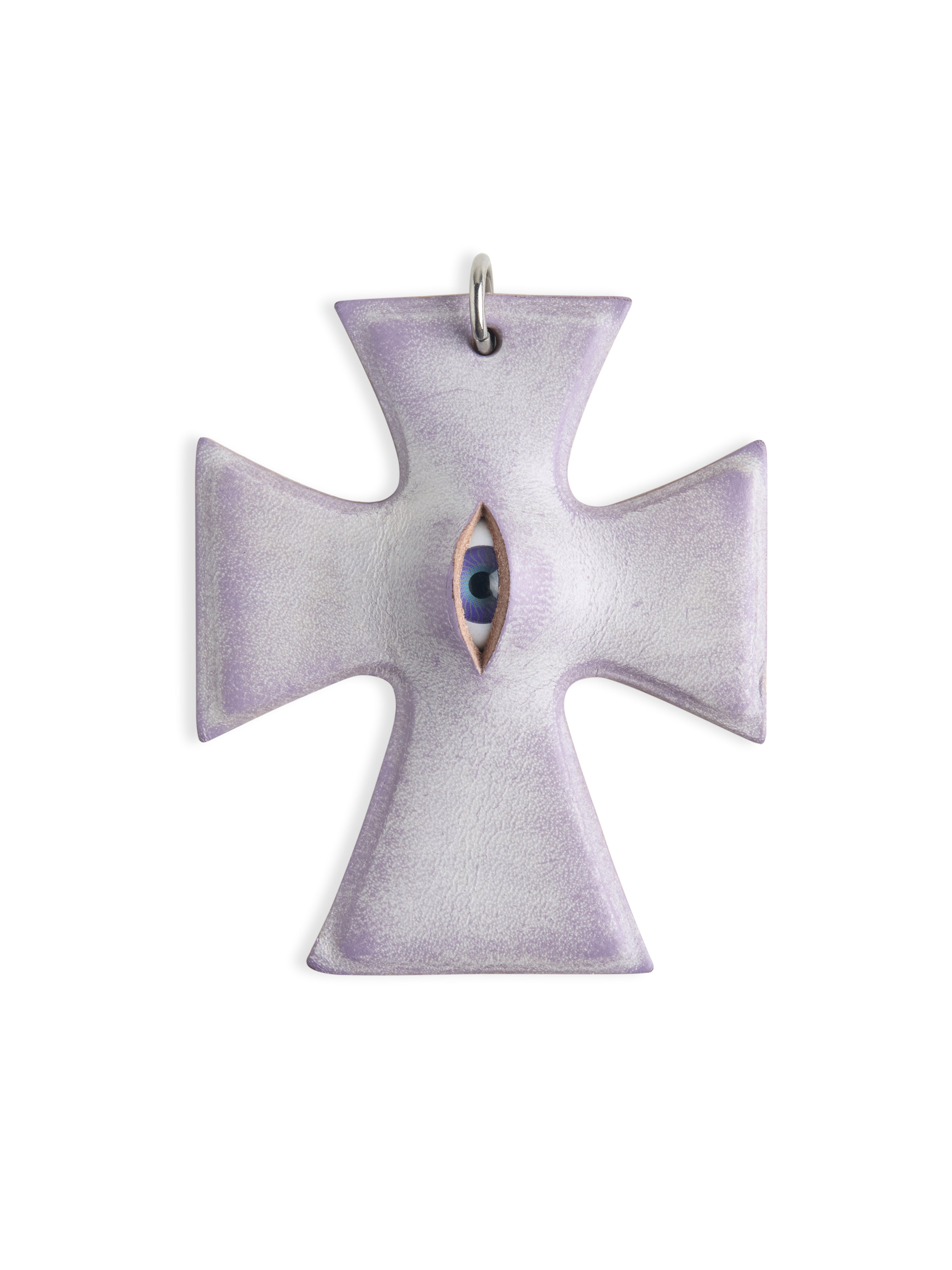The "Crux" Pendant - Hyper-realistic Eye Cross Necklace | Gothic Occult Jewelry