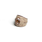 Hyper-realistic Flesh Eye Ring | Creepy Human Skin Texture Jewelry