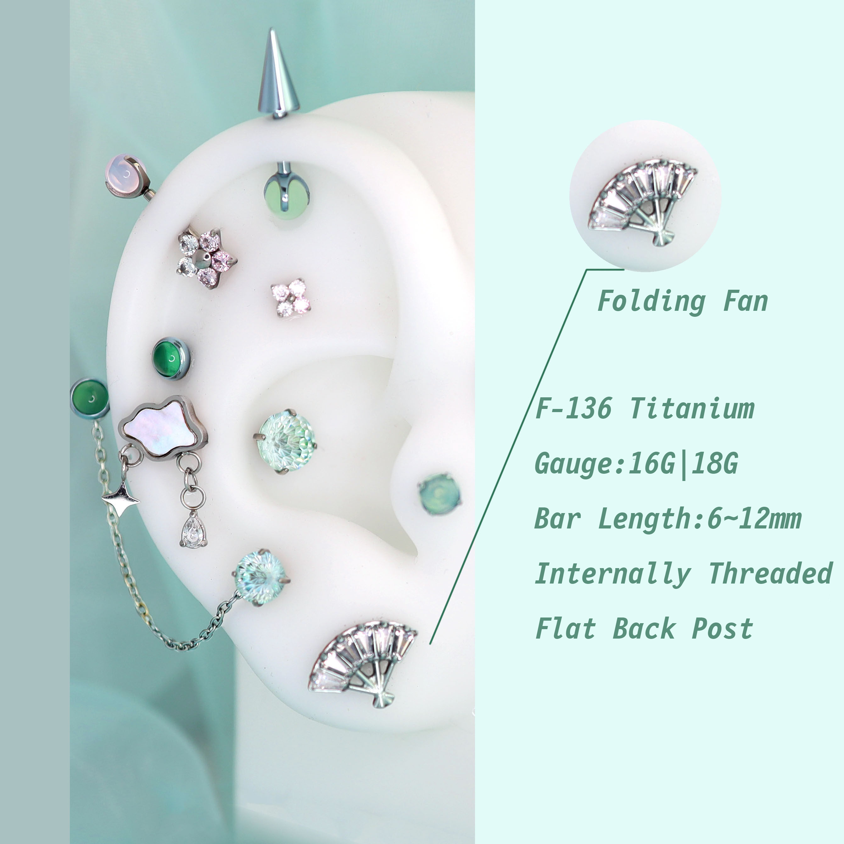 Ensemble d'accessoires pour oreilles de la série Rarity de My Little Pony