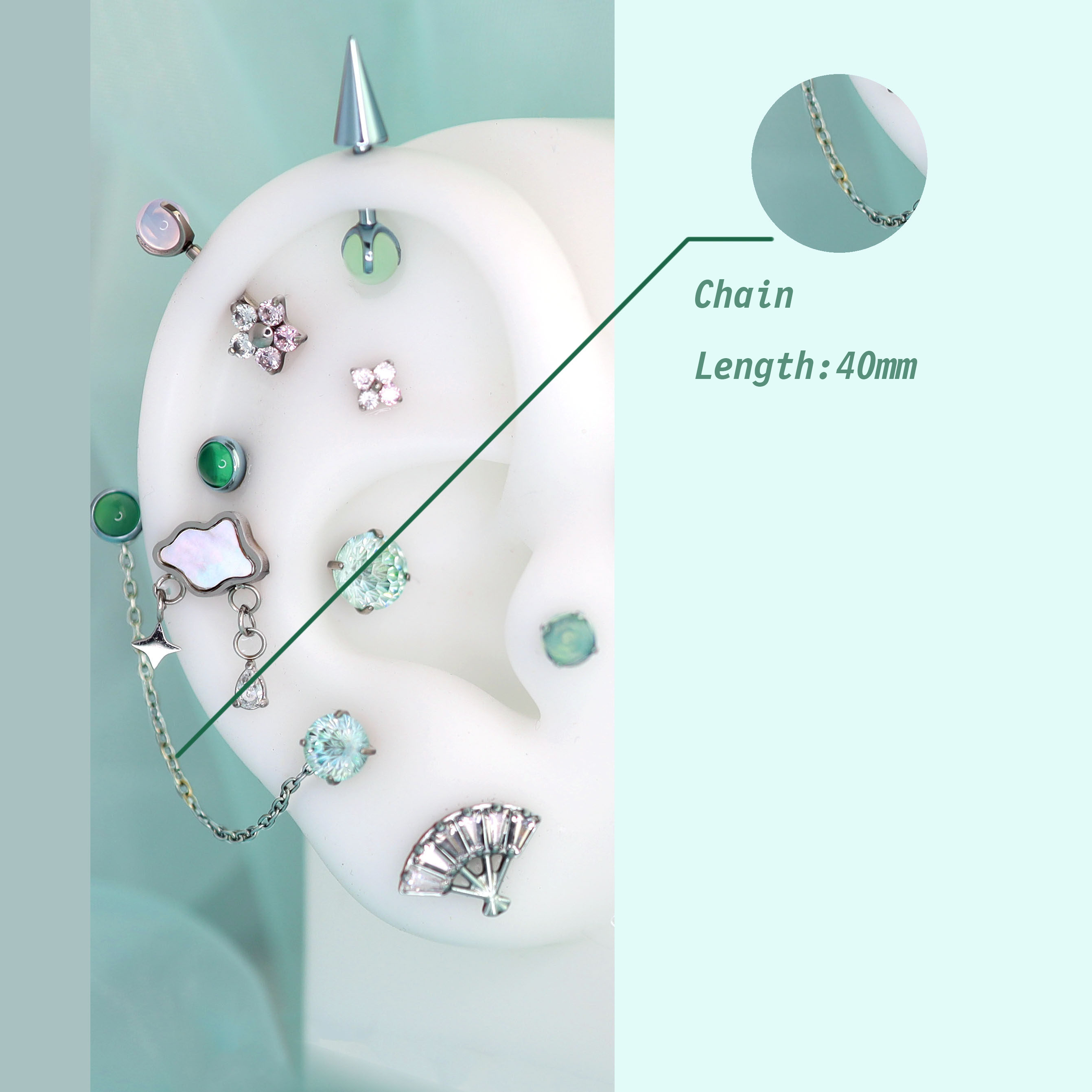 Ensemble d'accessoires pour oreilles de la série Rarity de My Little Pony