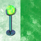 F136 Titanium Jelly 5mm Opal Internally Threaded Stud for Lip, Helix, Tragus & Cartilage