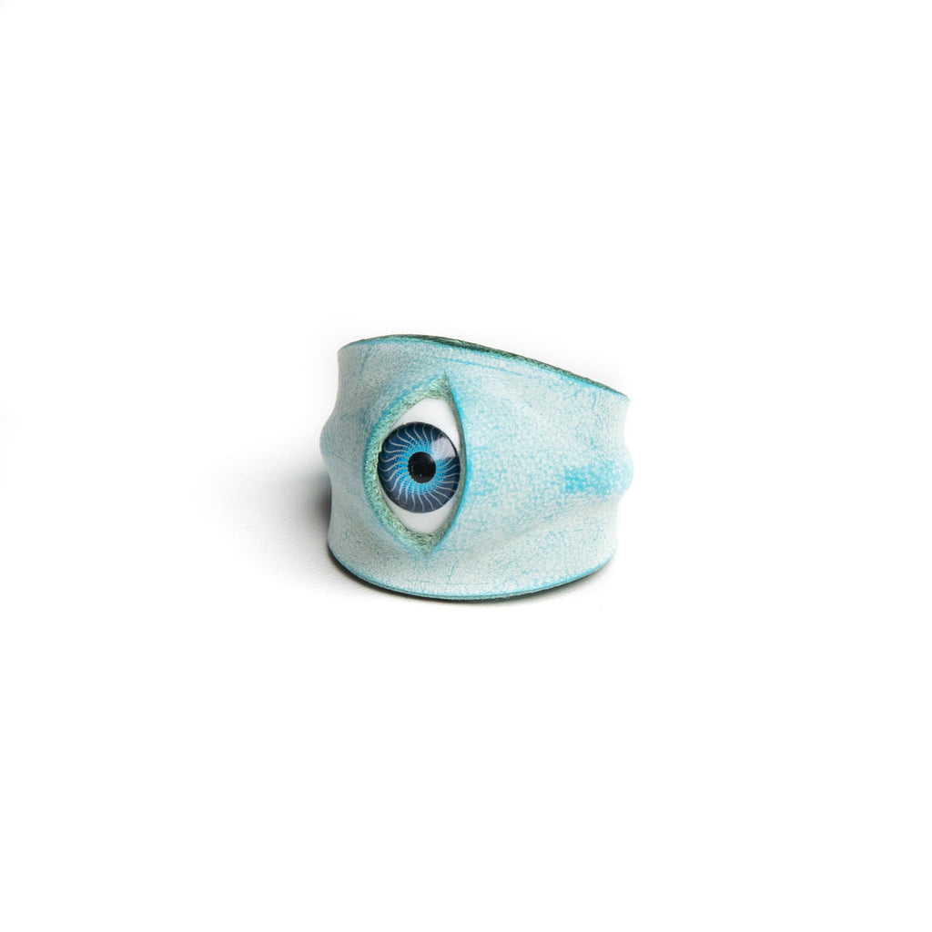 Hyper-realistic Flesh Eye Ring | Creepy Human Skin Texture Jewelry