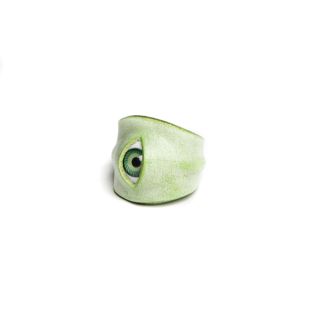 Hyper-realistic Flesh Eye Ring | Creepy Human Skin Texture Jewelry