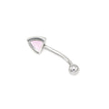 Paws & Purrs - Kawaii Kitty Ear Stainless Steel EyeBrow Studs - Paws & Purrs - Kawaii Kitty Ear Stainless Steel EyeBrow Studs - Single / 8mm by CRUXJEWELRY