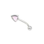 Paws & Purrs - Kawaii Kitty Ear Stainless Steel EyeBrow Studs - Paws & Purrs - Kawaii Kitty Ear Stainless Steel EyeBrow Studs - Single / 8mm by CRUXJEWELRY