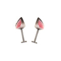 Paws & Purrs - PAIR OF Wolf Ear Internally Threaded Titanium Stud - Paws & Purrs - PAIR OF Wolf Ear Internally Threaded Titanium Stud - Flat-Back / 6mm by CRUXJEWELRY