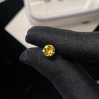 ETSY 4574962154 | IMAGE 4 | Amber Moissanite Flat Back Stud
