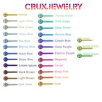 Aurora Opal titanium industrial barbell, detail view 10