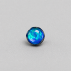 Titanium Jelly Opal Wave-Edge Piercing Top