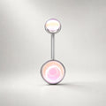 Rainbow Moonstone Navel Ring detail 11