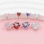 Devil Heart Titanium Belly Ring detail 5