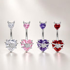 Devil Heart Titanium Belly Ring detail 6