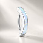 CZ Opal Titanium Hinged Navel Ring detail 8