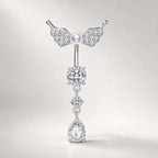 Angel Wing Titanium Belly Ring detail 8