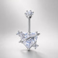 Winged Heart Titanium Belly Ring detail 7