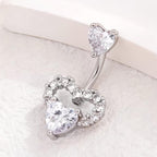 Hollow Heart Titanium Belly Ring detail 5