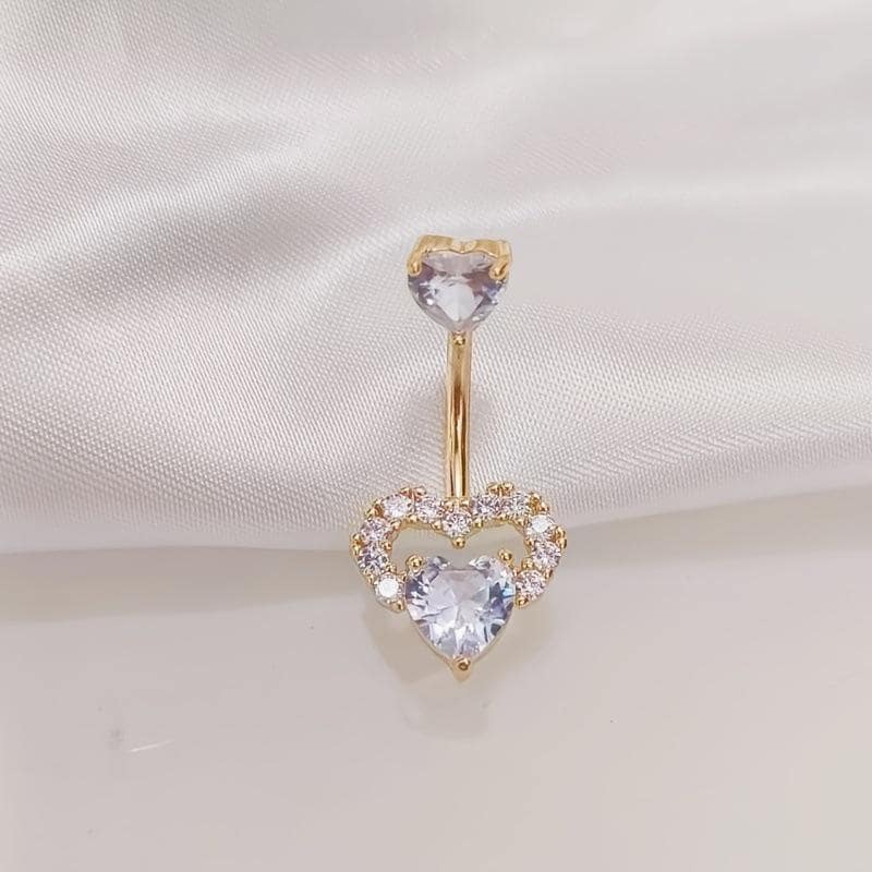 Hollow Heart Titanium Belly Ring detail 7