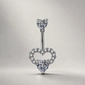 Hollow Heart Titanium Belly Ring detail 8