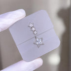 Star Dangle Titanium Belly Ring detail 5