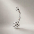 Pavé Ball Titanium Belly Ring detail 8