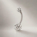 Pavé Ball Titanium Belly Ring detail 8