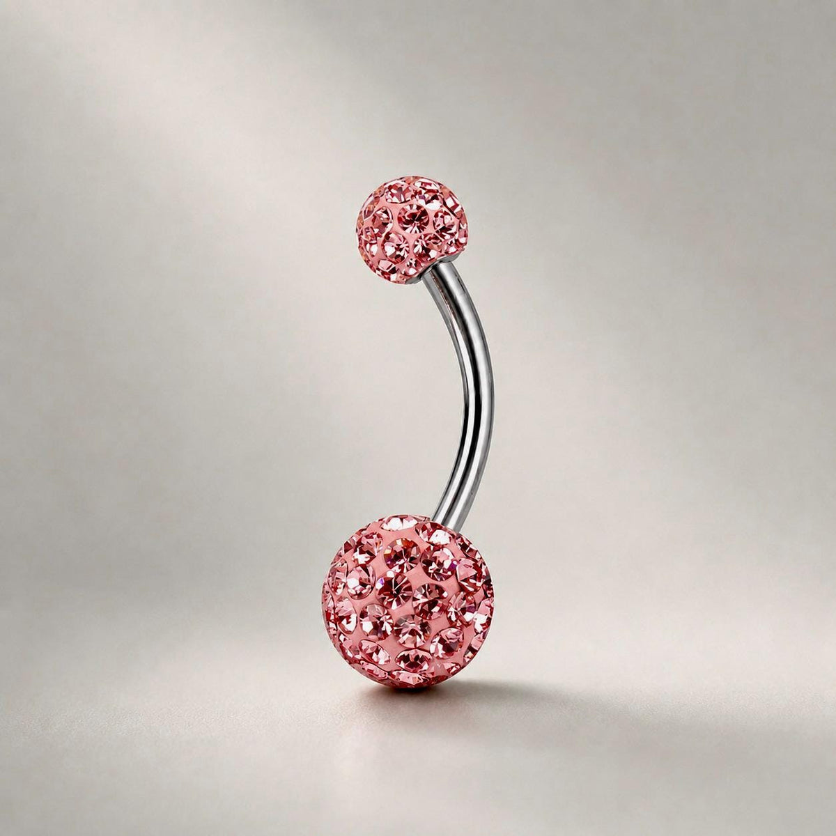 Pavé Ball Titanium Belly Ring detail 9