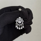 Crown Chandelier Titanium Belly Ring detail 4