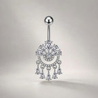 Crown Chandelier Titanium Belly Ring detail 5