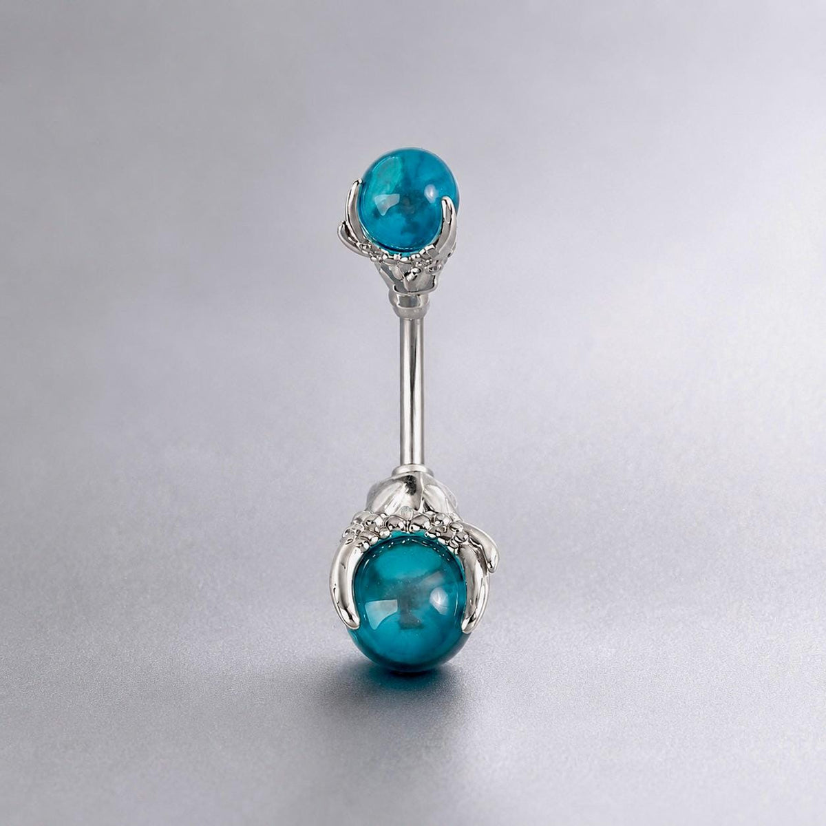 Crystal Orb Titanium Belly Ring detail 7