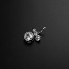 Graduated CZ Titanium Belly Ring detail 5