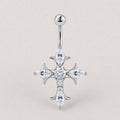 Gothic Cross Titanium Belly Ring detail 7