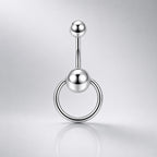 Spinning Ball Titanium Belly Ring detail 10