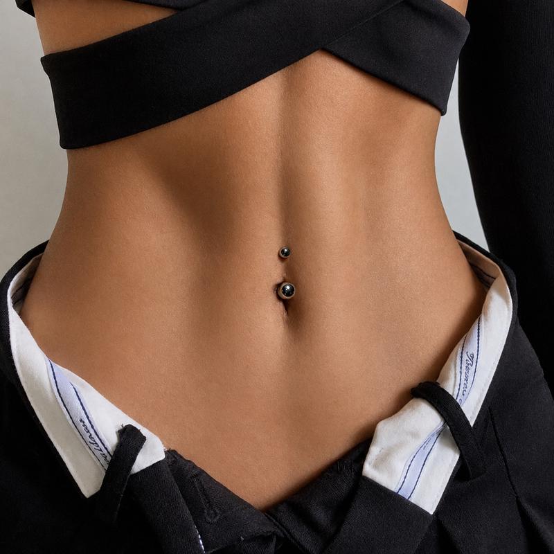 Classic Titanium Belly Ring detail 2