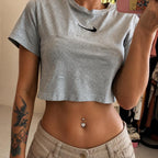 Halo Heart Titanium Belly Ring detail 2