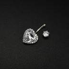 Halo Heart Titanium Belly Ring detail 4