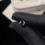 ETSY 4574939111 | IMAGE 4 | Black Moissanite Flat Back Stud