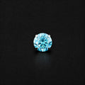 Blue Moissanite Flat Back Stud - product image 5