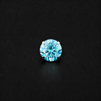Blue Moissanite Flat Back Stud - product image 5