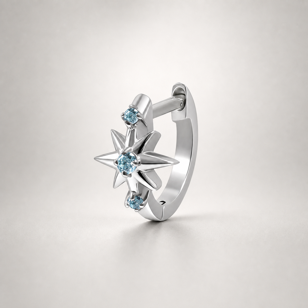 Titanium Starburst Septum Clicker