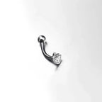 Paws & Purrs - Hello Kitty Externally Threaded Stainless Steel EyeBrow Studs - Paws & Purrs - Hello Kitty Externally Threaded Stainless Steel EyeBrow Studs - 6mm by CRUXJEWELRY