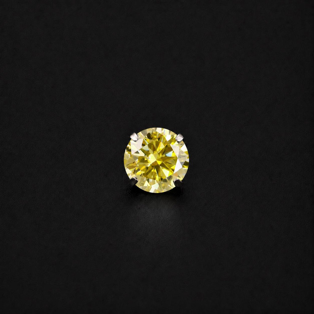 ETSY 4574941013 | IMAGE 5 | Citrine Moissanite Flat Back Stud