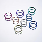 Titanium Pavé CZ Septum Clicker detail 2