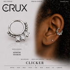 Titanium Triple Star Septum Clicker