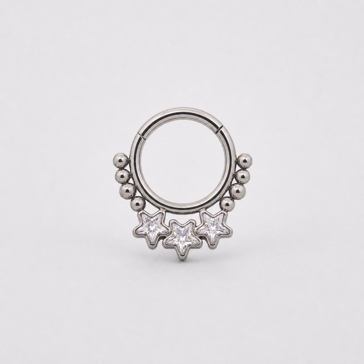 Titanium Triple Star Septum Clicker detail 6