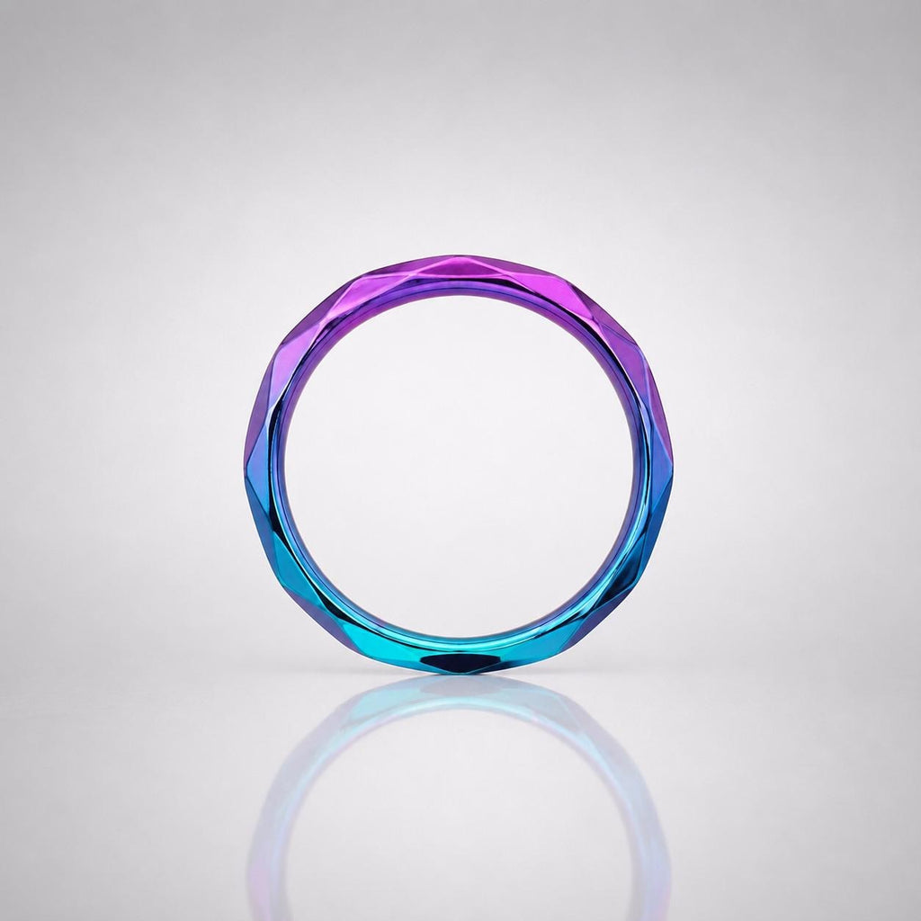 Titanium Geometric Faceted Septum Clicker detail 8