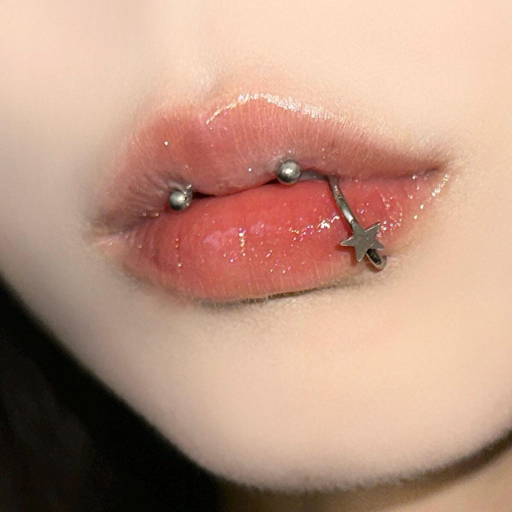 Titanium Celestial Motif Septum Clicker detail 2
