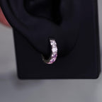 Titanium Colorful CZ Septum Clicker detail 4
