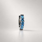 Titanium Colorful CZ Septum Clicker detail 6