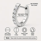 Titanium Colorful CZ Septum Clicker detail 12