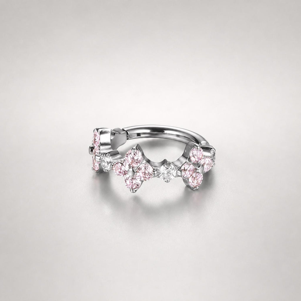 Titanium Moon Star Septum Clicker detail 11